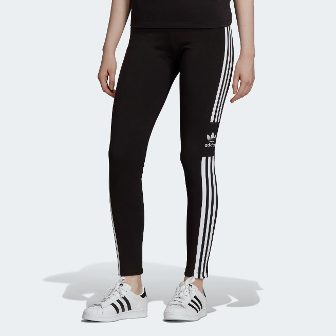 ADIDAS PANTALONE TUTA LEGGINGS LEGGINS DONNA DV2636 TIGHT 3 STRIPES NERO BLACK